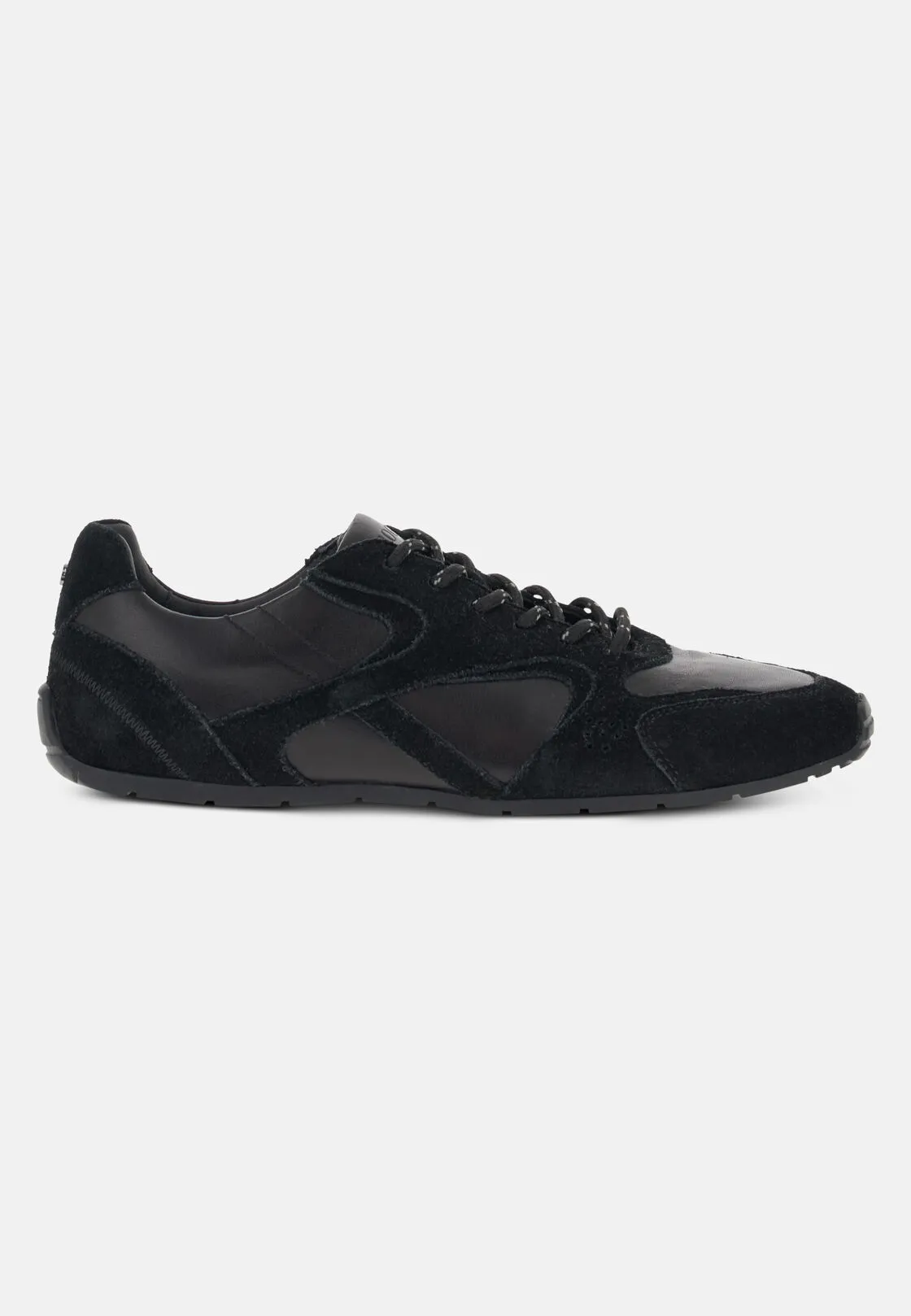 Boggi, Sneakers Running Pelle Scamosciata E Nappa, Donna, Nero, Taglia: 40-6