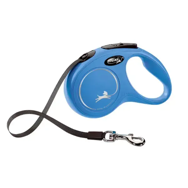 Guinzaglio New Classic Tape Flexi Blu Taglia Medium 5 m