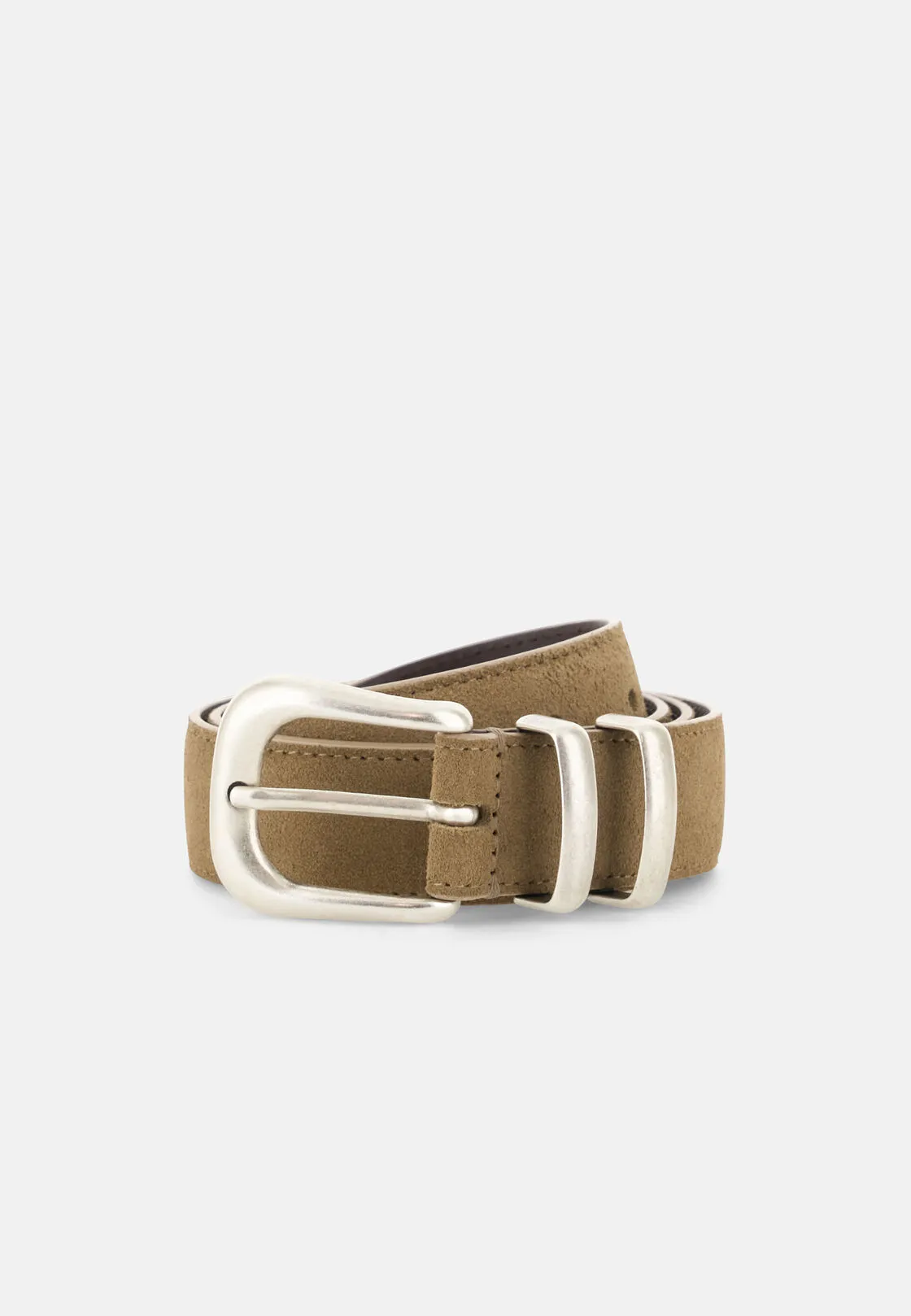 Boggi, Cintura Donna In Pelle Scamosciata, Donna, Taupe, Taglia: 90