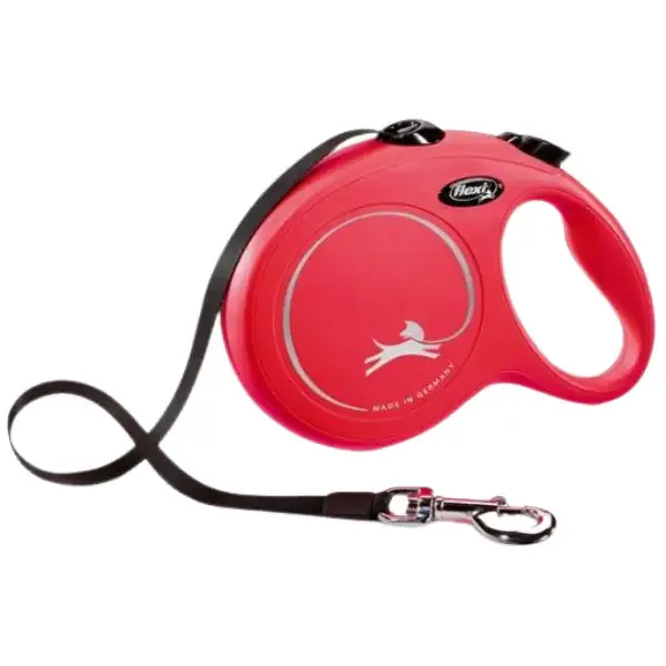 Guinzaglio New Classic Tape Flexi Rosso Taglia Medium 5 m