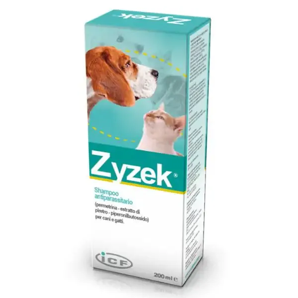 Zyzek Shampoo antiparassitario ICF 200 ml - Antiparassitario per gatti