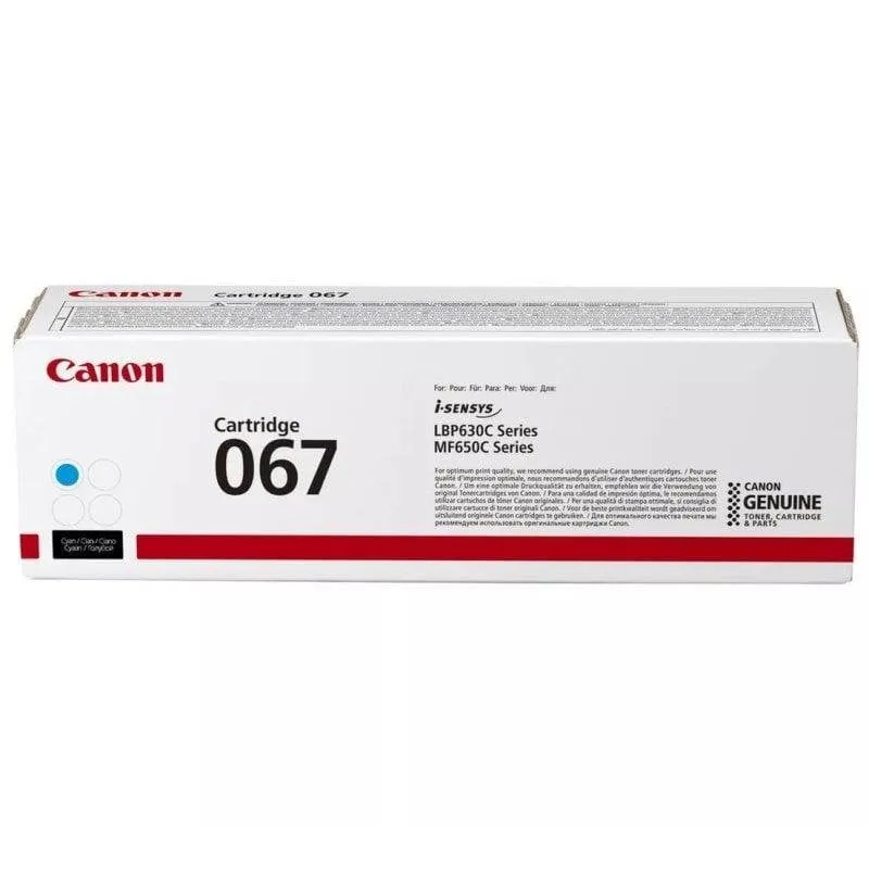Toner Canon 067 Ciano Originale Stampa 1250 pagine Compatibile i-SENSYS