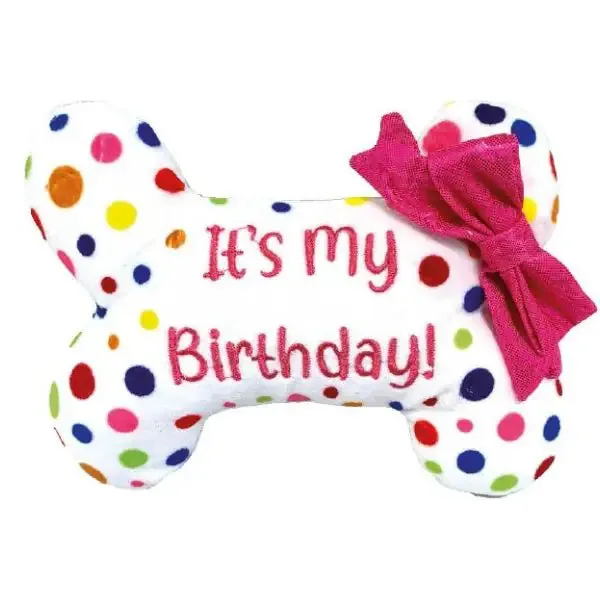 Peluche per cani Party Croci Osso compleanno - Giochi per cani