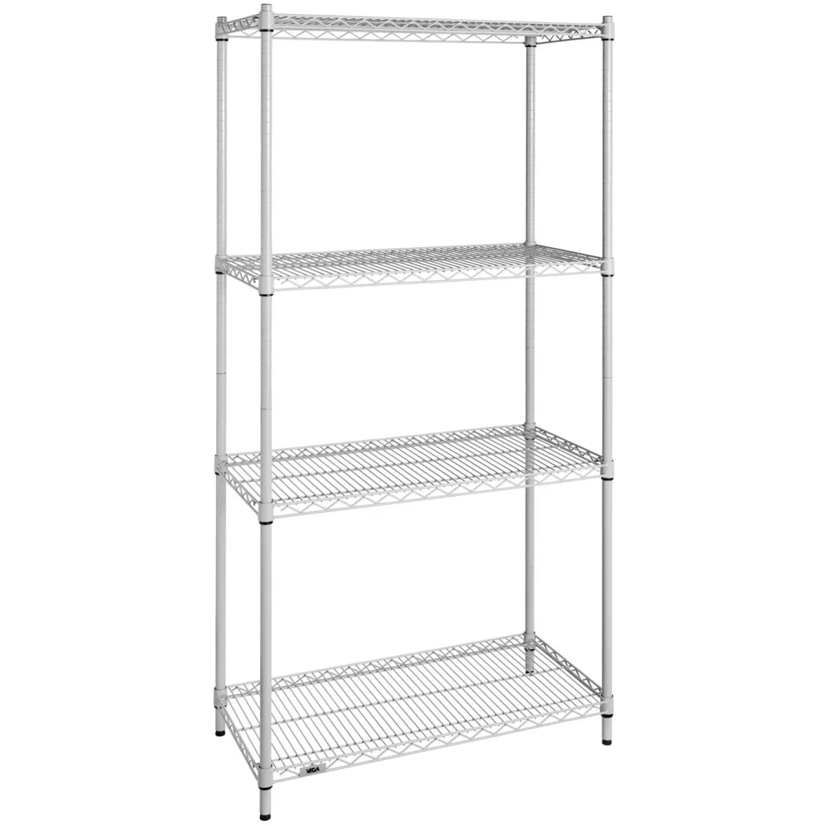 VEGA Scaffalatura professionale con 4 ripiani; 91x183x46 cm (LxHxP); grigio