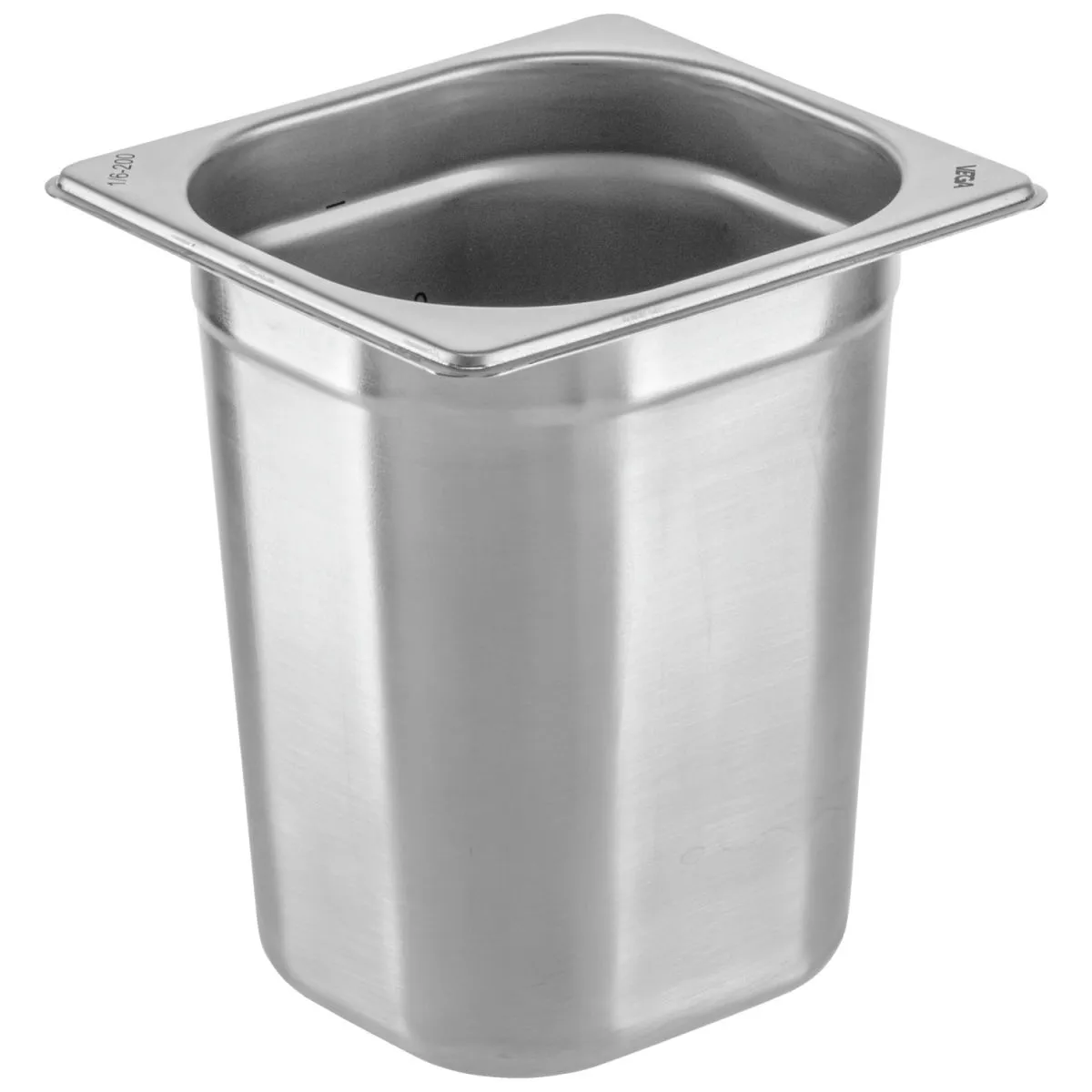 VEGA Contenitore gastronorm 1/6 Premium; GN 1/6, 2.5 l, 17.6x16.2x20 cm (LxLxP); argento