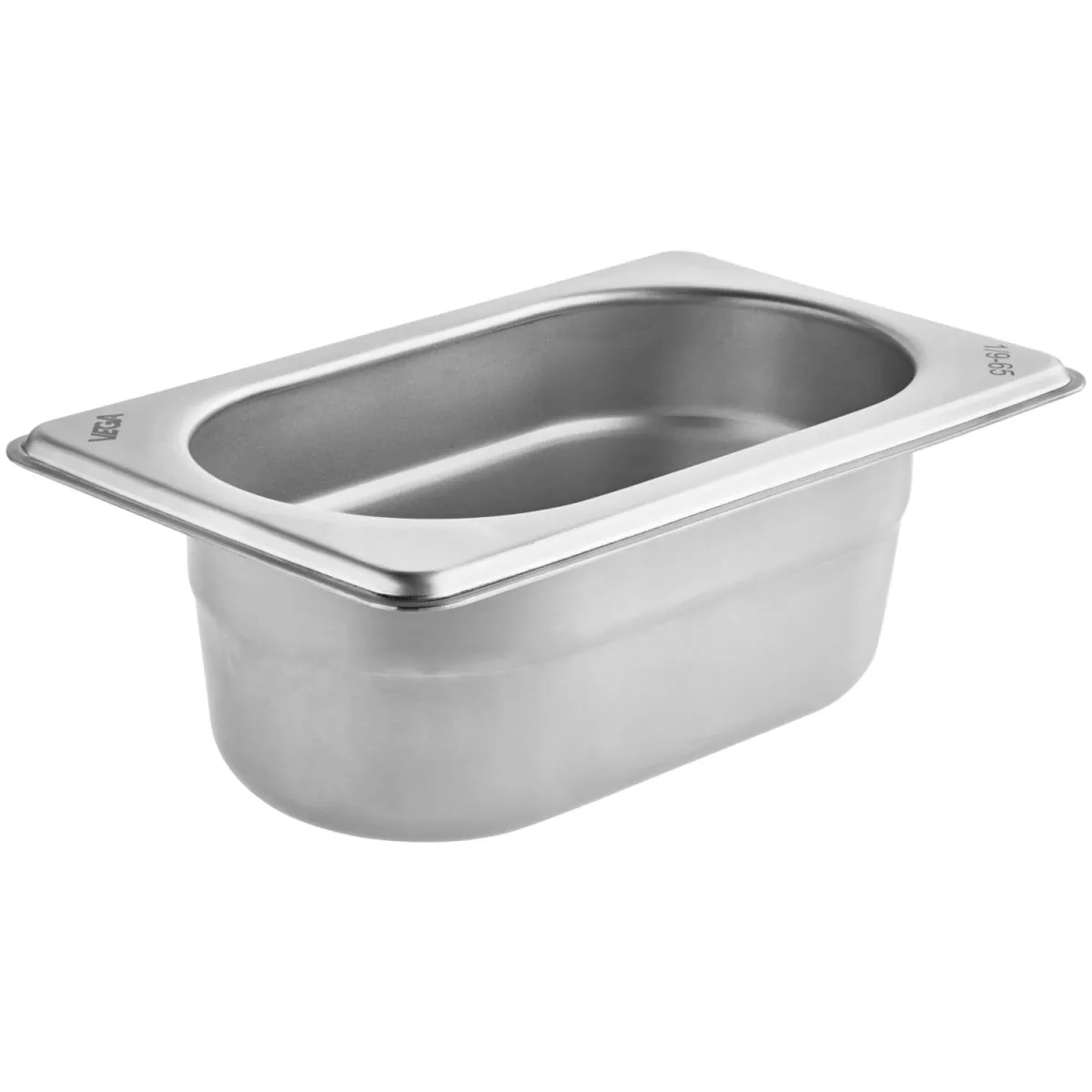 VEGA Contenitore gastronorm 1/9 Premium; GN 1/9, 0.6 l, 17.6x10.8x6.5 cm (LxLxP); argento