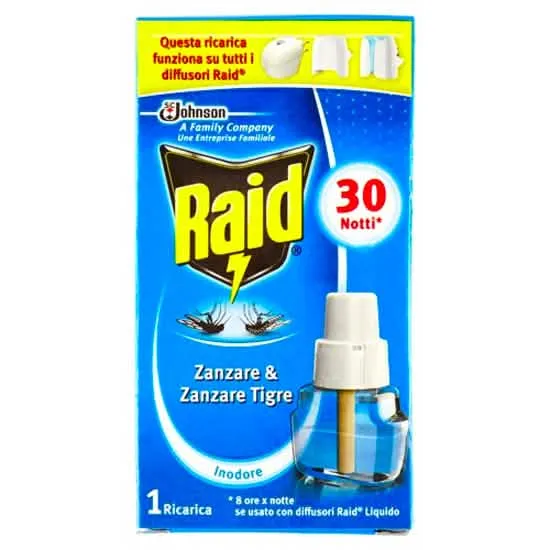 Ricarica Liquido Raid Antizanzare per 30 Notti
