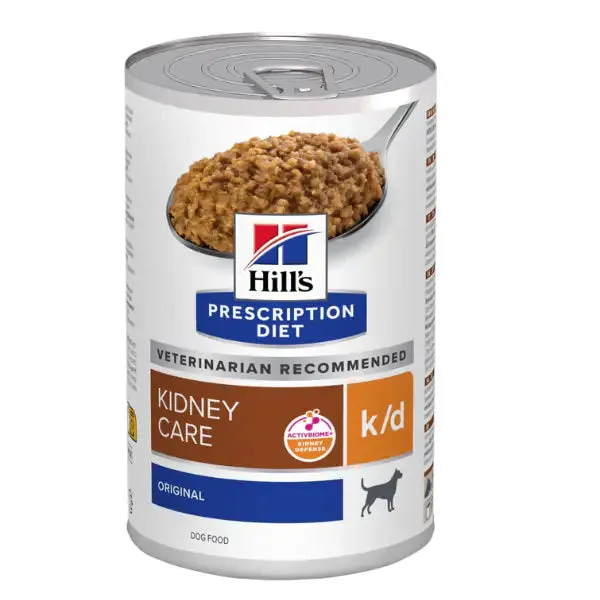 Hill's Prescription Diet k/d Canine 370 gr Ricetta Original - confezione da 6 pezzi - Dieta veterinaria per cani