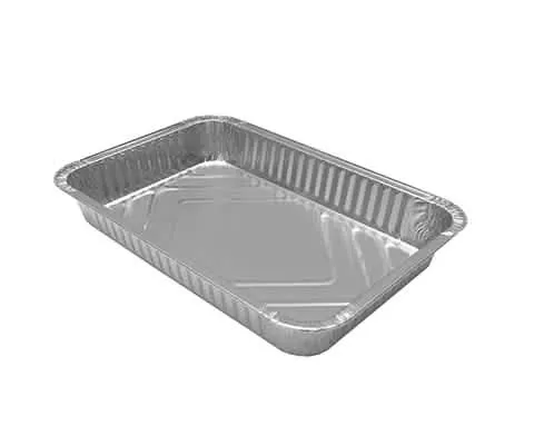 Vaschette in Alluminio KITO S/Coperchio - Set da 2 Pezzi 6 Porzioni