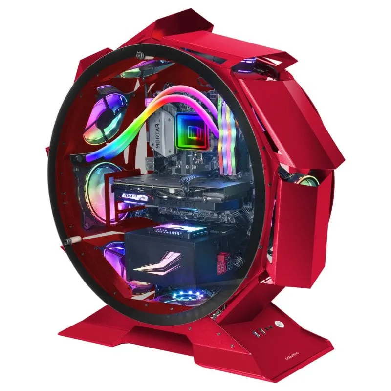 Mars Gaming MCORB Vetro temperato USB 3.0 Rosso