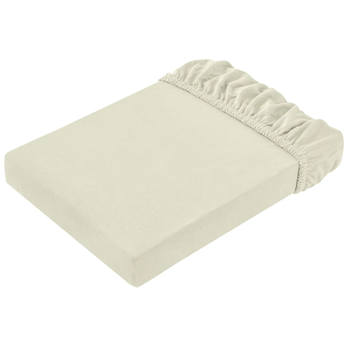 ERWIN M. Lenzuolo di sotto Jersey; 180-200x190-200 cm (LxL); champagne beige