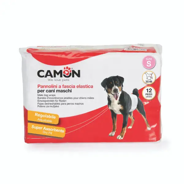 Pannolini a fascia elastica per cani maschi Camon Misura 30-46 cm