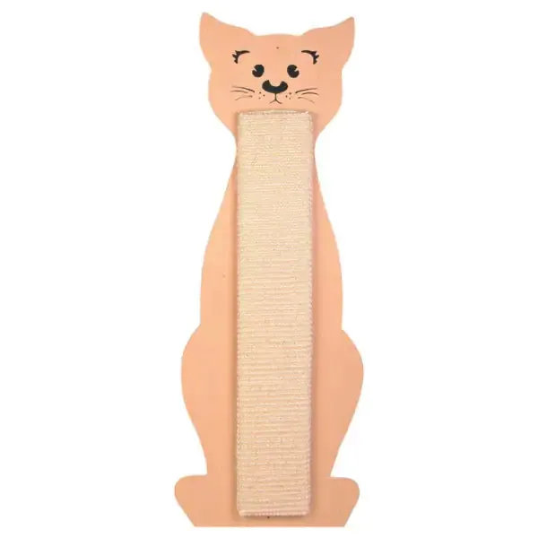 Tavoletta Tiragraffi in legno a forma di gatto Trixie Misura 21x58 cm - Tiragraffi gatto