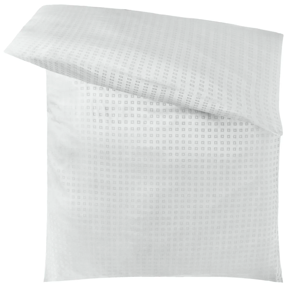 ERWIN M. Copripiumino Cube chiusura con cerniera; 160x210 cm (LxL); bianco