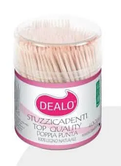 Stuzzicadenti Dealò in Barattolo da 400 Pezzi per la Casa