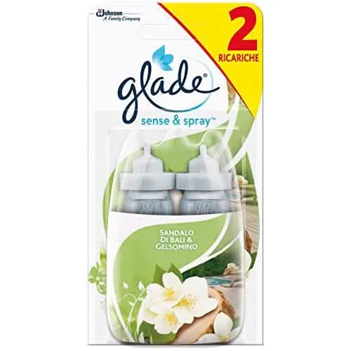 Ricarica Glade Sense & Spray Sandalo x2 – Fragranza Rinfrescante per la Casa