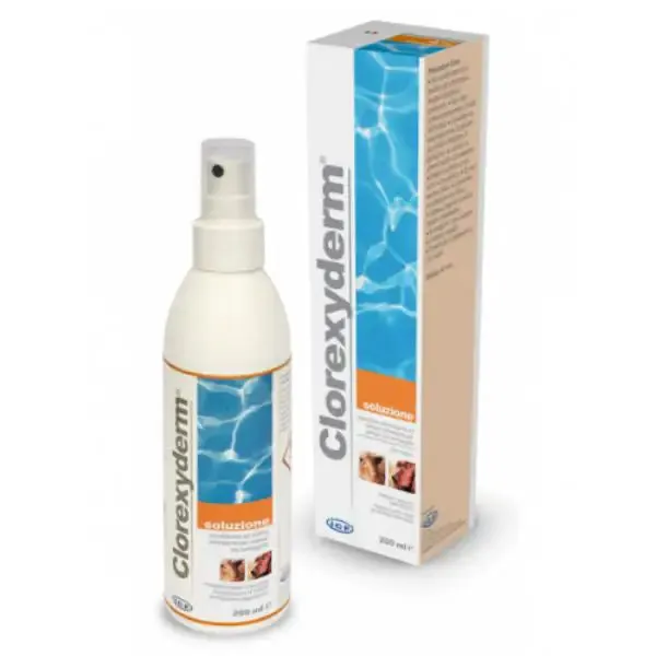 ICF Clorexyderm Soluzione Spray disinfettante per cani e gatti 200 ml