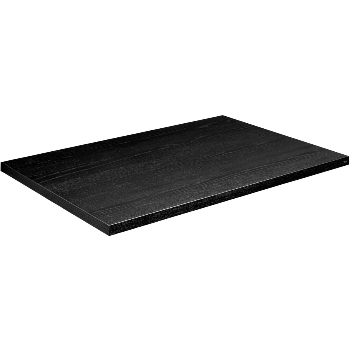 VEGA Piano per tavolo Sumba rettangolare; 120x80 cm (LxL); frassino tinto nero; rettangolare