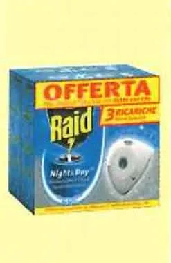 Ricarica RAID Antizanzara Notte & Giorno - Confezione da 3