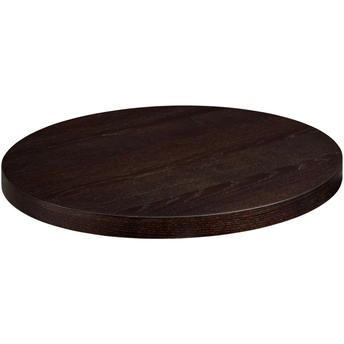 VEGA Piano per tavolo Sumba rotondo; 80 cm (Ø); frassino tinto noce; rotonda