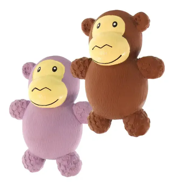PetUp Joy gioco per cani con squeaker in lattice per denti e gengive Misura 13,5 cm Monkey Soggetti assortiti - Giochi per cani