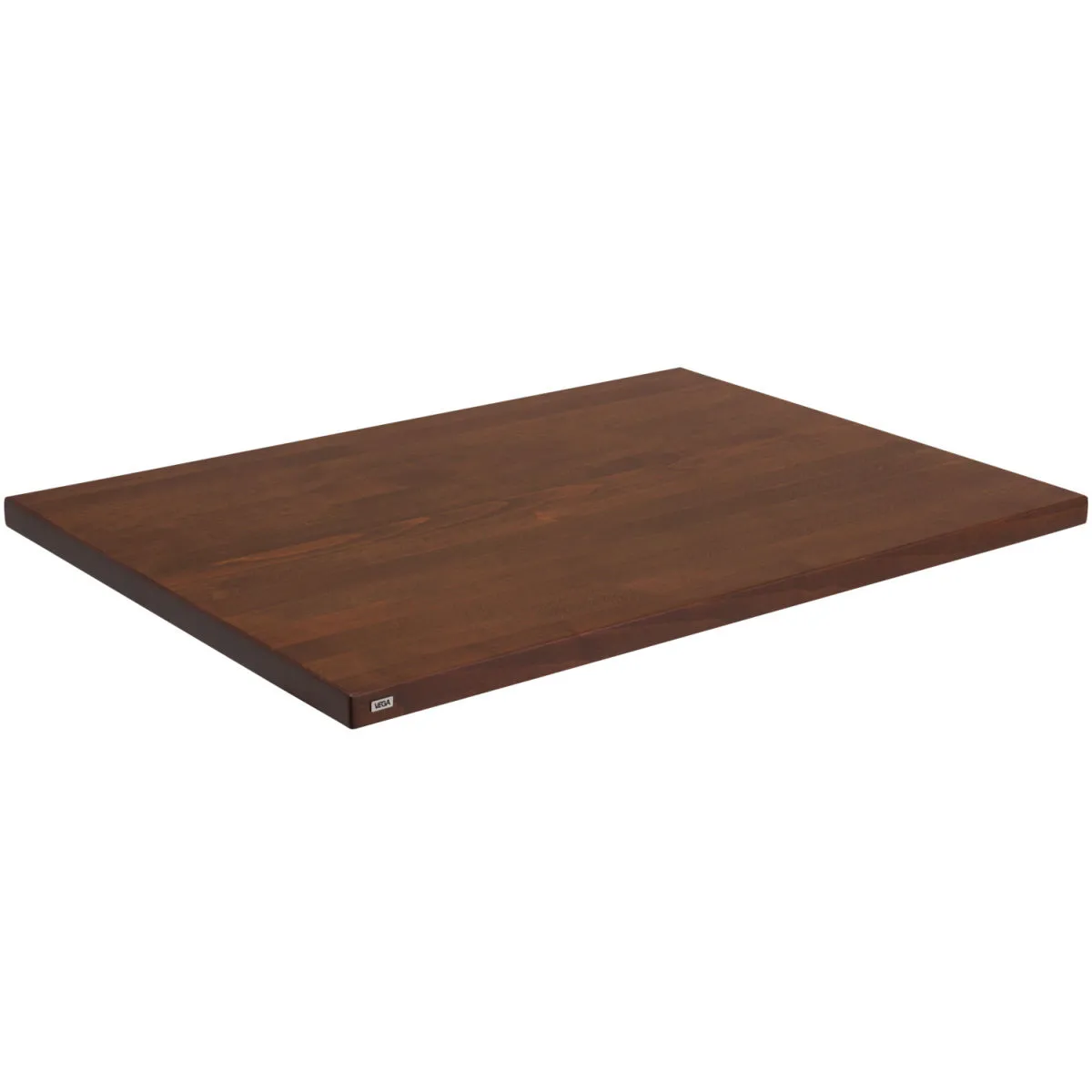 VEGA Piano per tavolo Kentucky rettangolare; 80x60x3 cm (LxLxH); faggio/tabacco verniciato; rettangolare