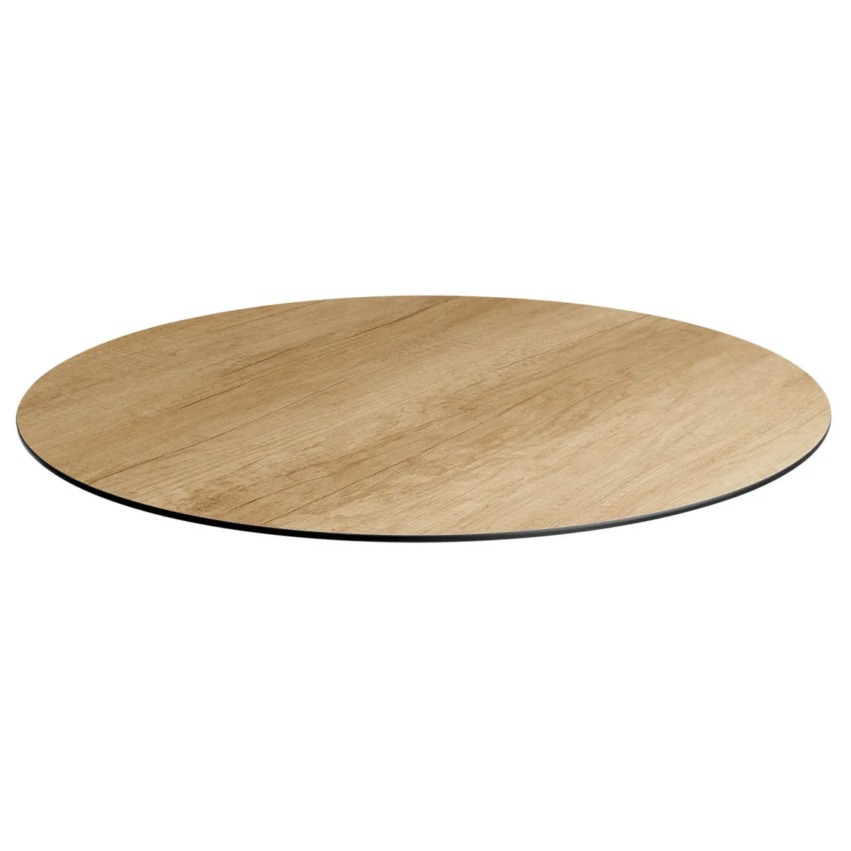 VEGA Piano per tavolo da esterno in HPL Lift rotondo; 80 cm (Ø); quercia/naturale; rotonda