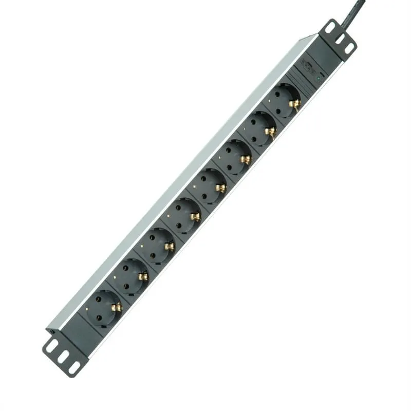 Roline Multipresa per Armadi Rack 19" 8 Uscite LEC320 e Cavo C14 2M Alluminio
