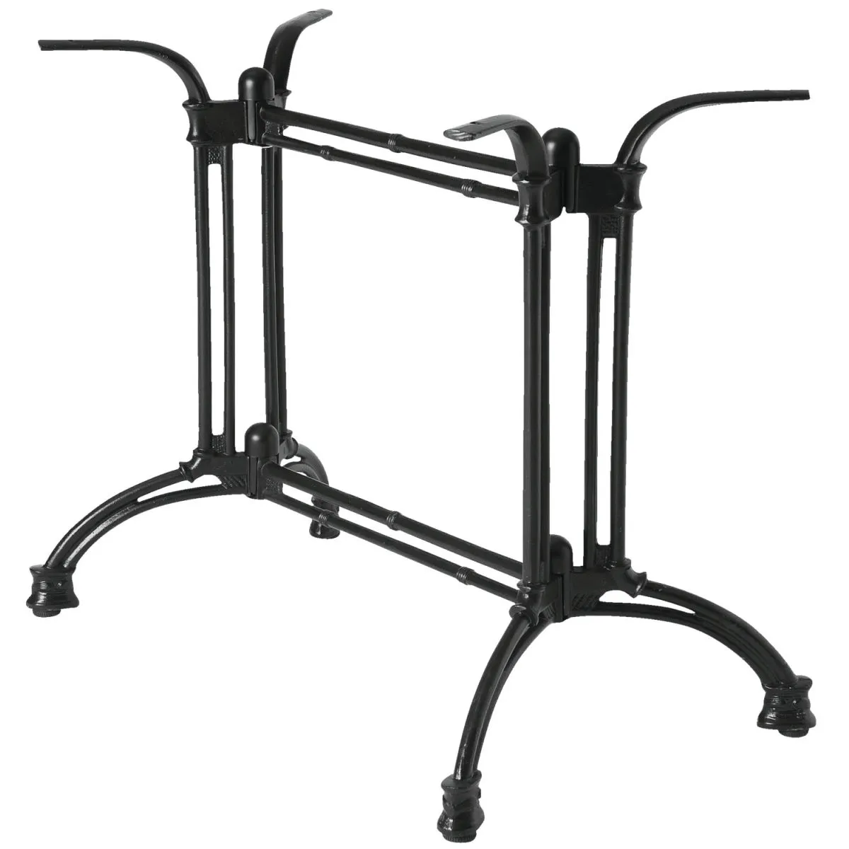 VEGA Base tavolo alta Duo Elegance; 80x48x72 cm (LxLxH); nero; rettangolare