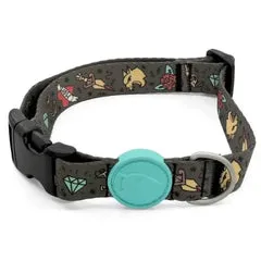 Collare regolabile per cani in raso Intense Ink Tank Morso Taglia L 43-70 cm