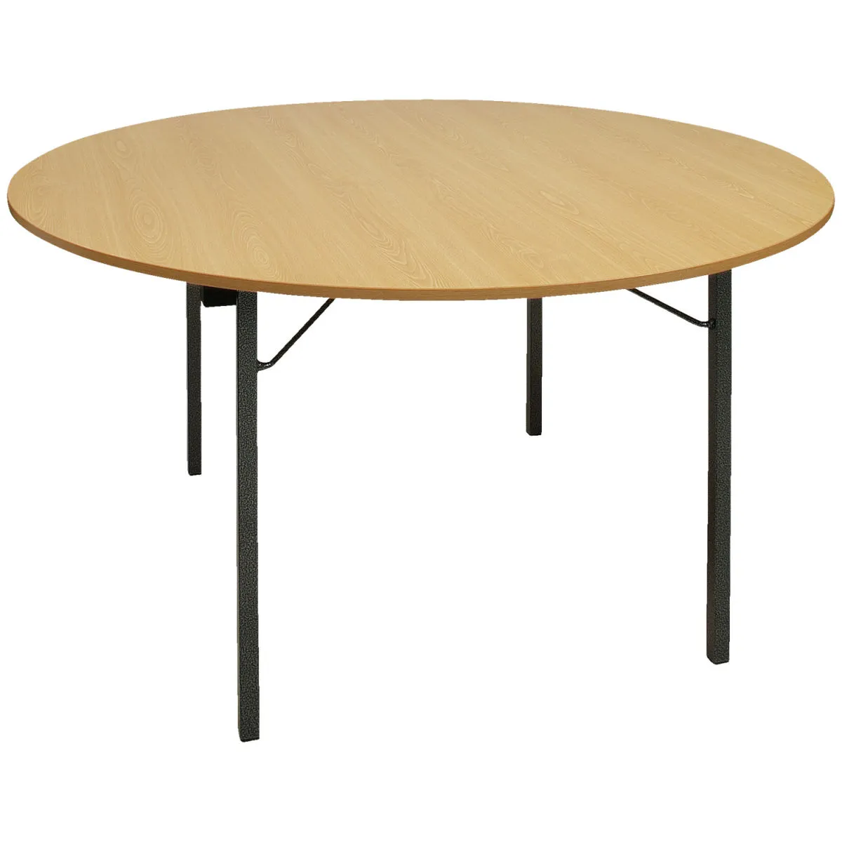 PULSIVA Tavolo catering rotondo; 74x150 cm (HxØ); Piano tavolo faggio naturale, struttura grigio; rotonda