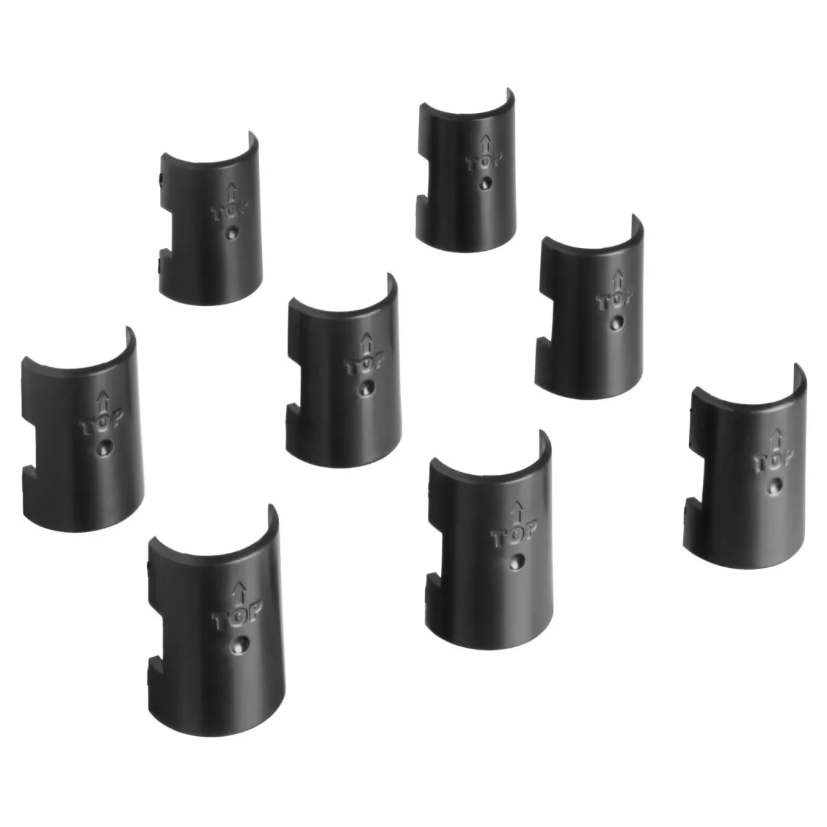 4x VEGA Clip di montaggio per scaffalatura professionale; 5 cm (L); nero; 4 pz. / Pacco