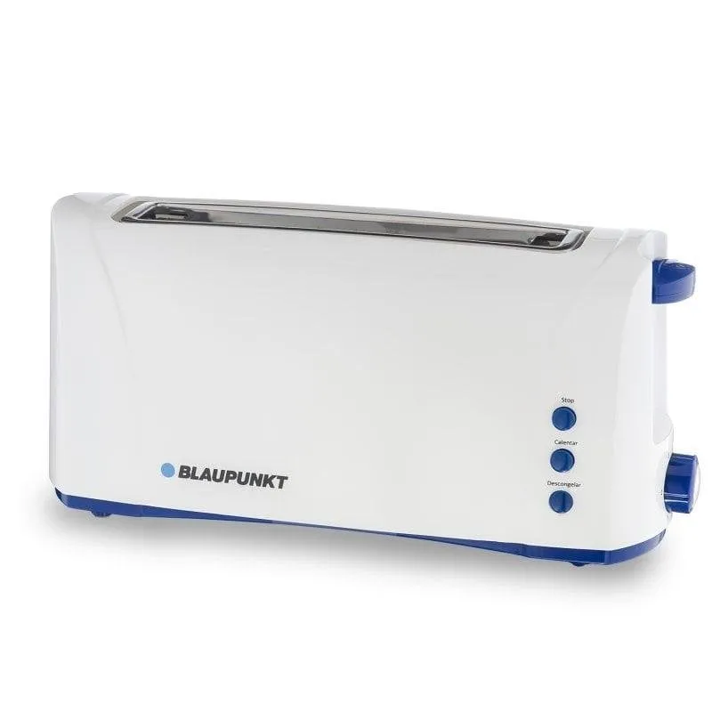 Tostapane Blaupunkt BP4001 1 Fessura Lunga 1000 W 6 Livelli Scongelamento Riscaldamento Vassoio Raccoglibriciole Bianco