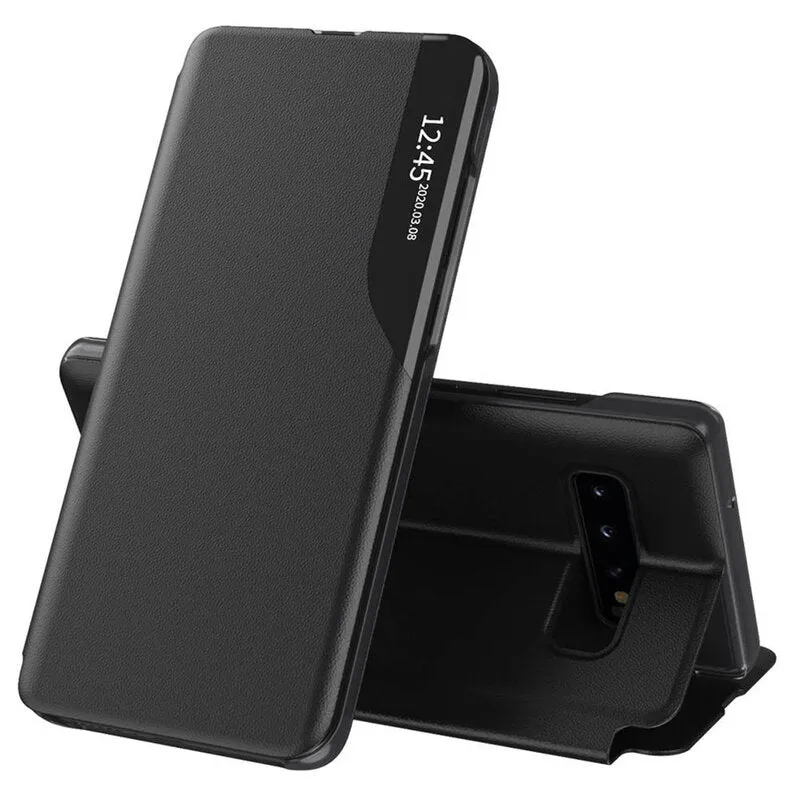 Custodia per Samsung Galaxy S10 G973, Techsuit, eFold, Nera