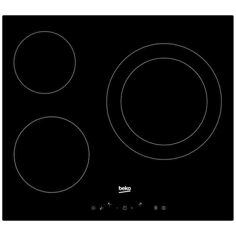 Piano cottura Beko HIC63402T 3 Zone Vetroceramica Touch Control 5700W Nero