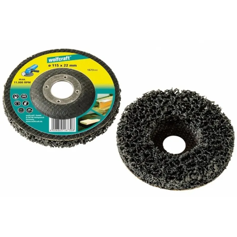 Disco di pulizia universale Wolfcraft per smerigliatrice angolare 115 mm