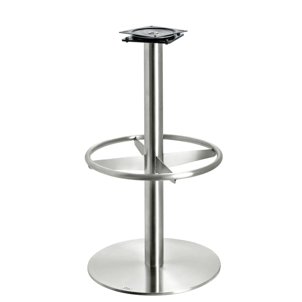 VEGA Base per sgabello Escape; 42x42x73 cm (PxØxH); argento; struttura argento