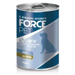 Forcepet Dog Adult Low Fat gestione del peso Macinato 400 gr Tacchino - Cibo umido per cani