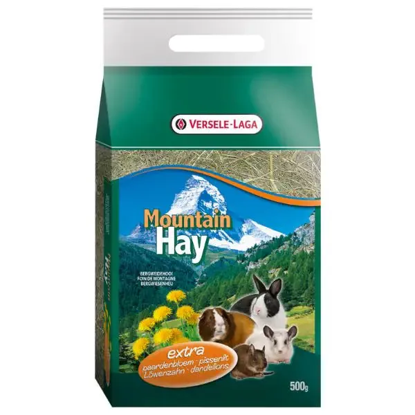 Versele Laga Fieno di montagna 500 gr Dente di leone - Mangime per conigli