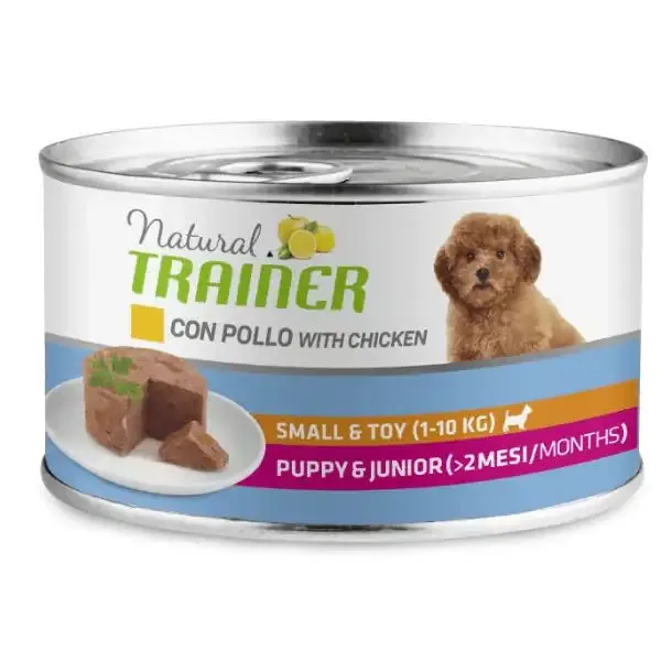 Natural Trainer Maintenance Puppy e Junior Small/Toy 150 gr Puppy & junior - confezione da 6 pezzi - Cibo umido per cani