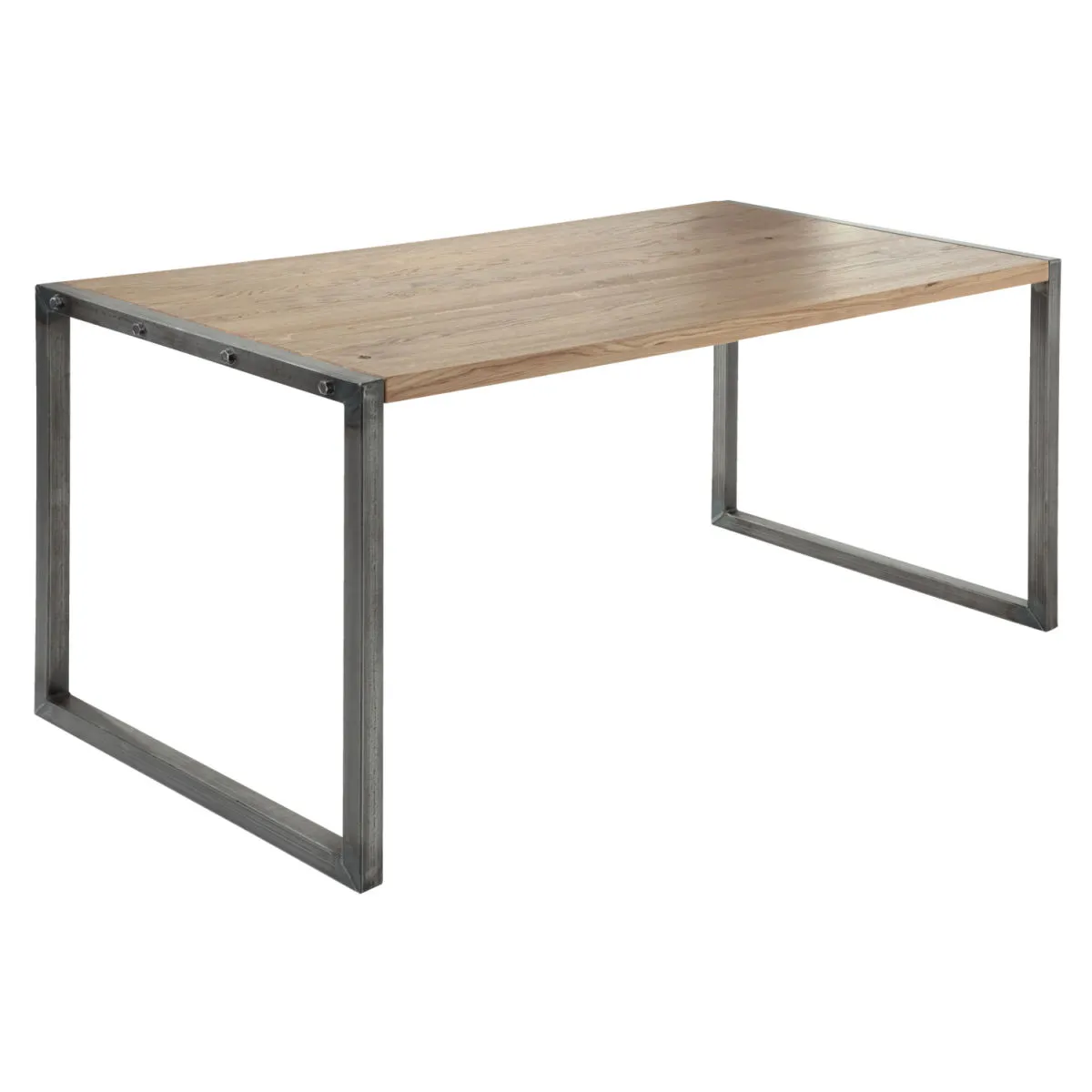 VEGA Tavolo Torres rettangolare; 160x80x75 cm (LxLxH); Piano tavolo quercia antica/grigio, struttura grigio; rettangolare