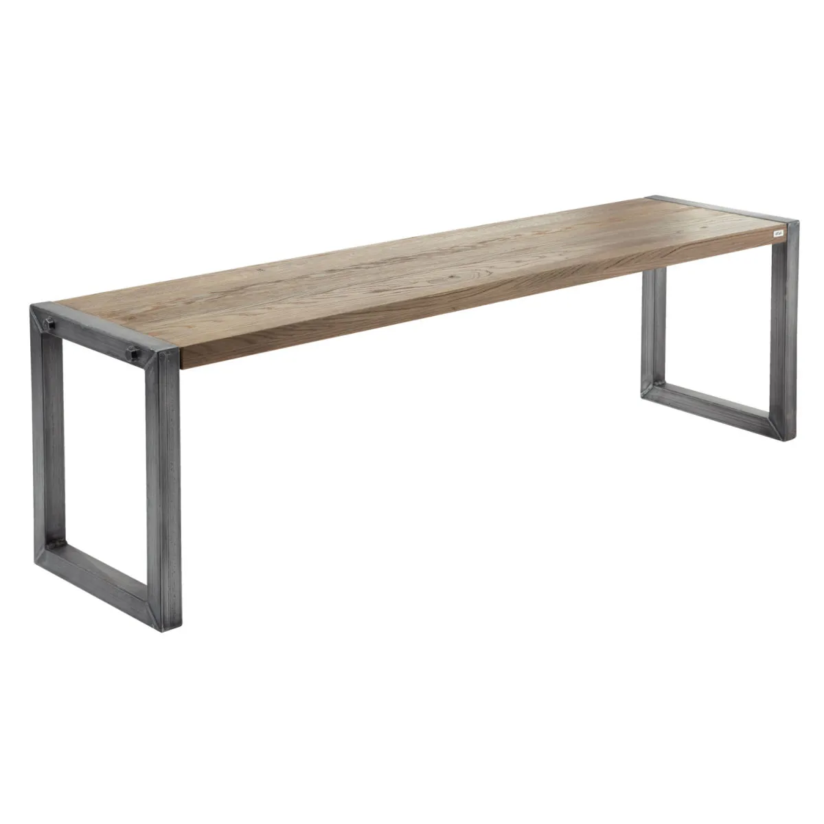 VEGA Panca Torres a tre posti; 148x38x45 cm (LxPxH); quercia antica/grigio
