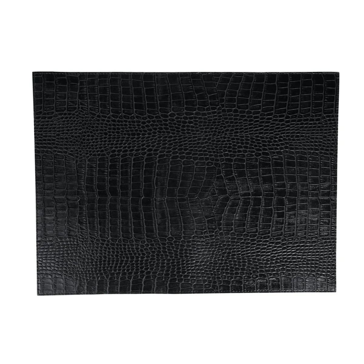 6x ERWIN M. Tovaglietta americana Croco rettangolare; 32.5x44 cm (LxL); nero; rettangolare; 6 pz. / Pacco