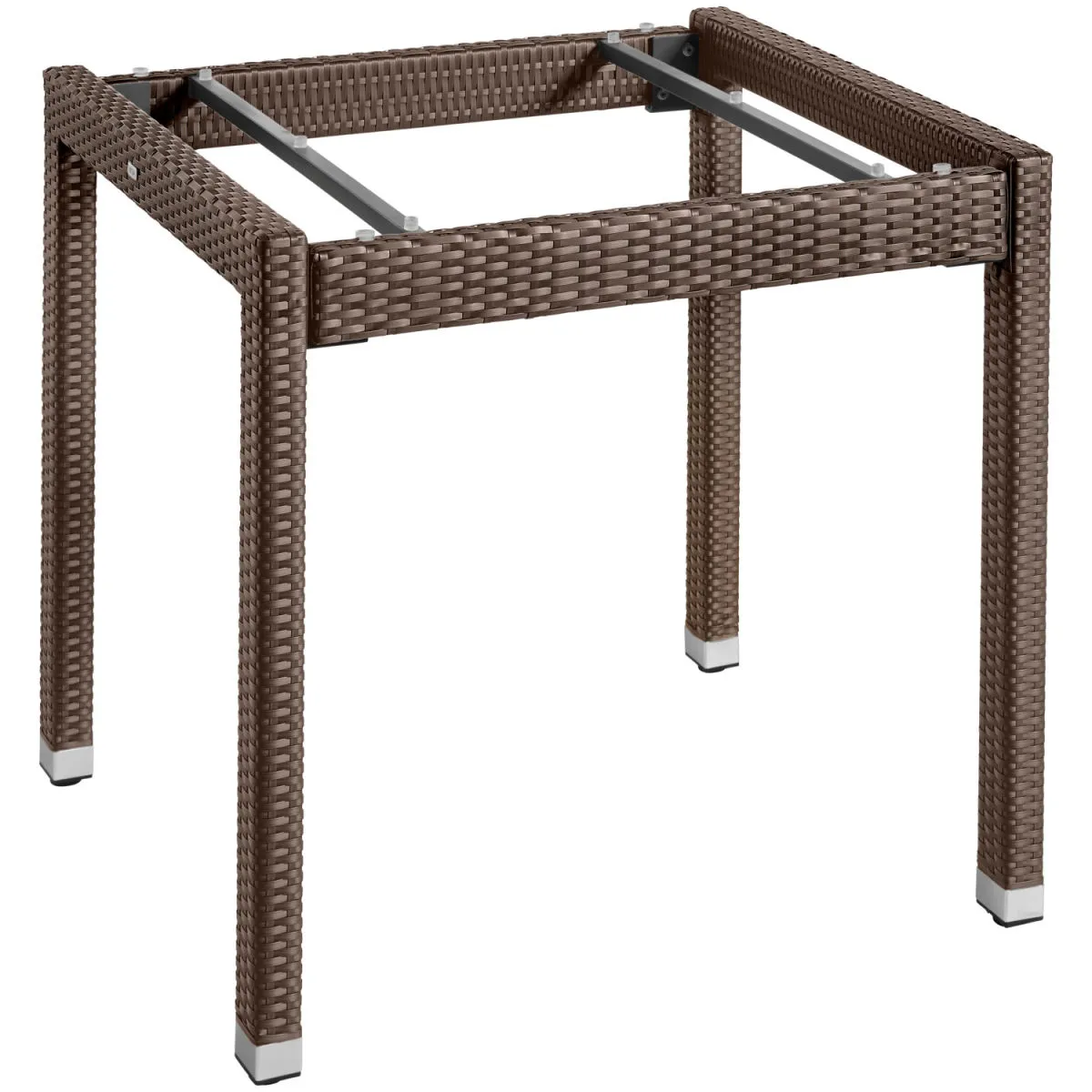 VEGA Gambe tavolo Metropolitan; 80x80x75 cm (LxLxH); tabacco; rettangolare