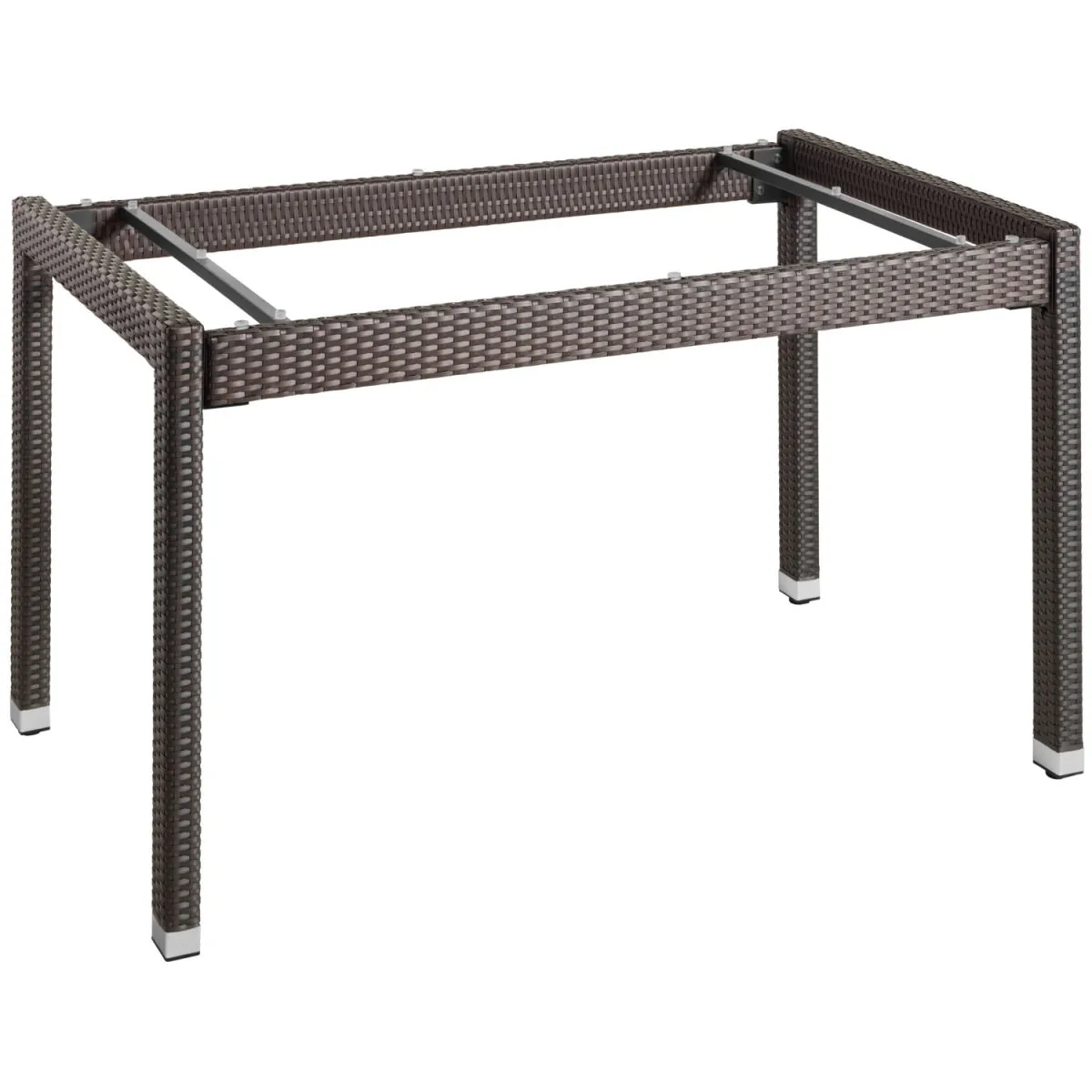 VEGA Gambe tavolo Metropolitan; 130x80x75 cm (LxLxH); tortora scuro; rettangolare