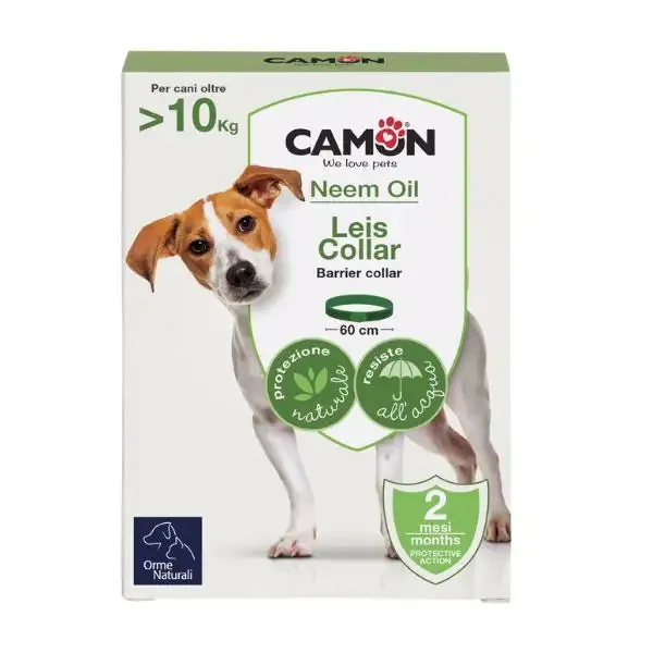 Orme Naturali Leis Collar Misura regolabile 60 cm - Antiparassitario per cani