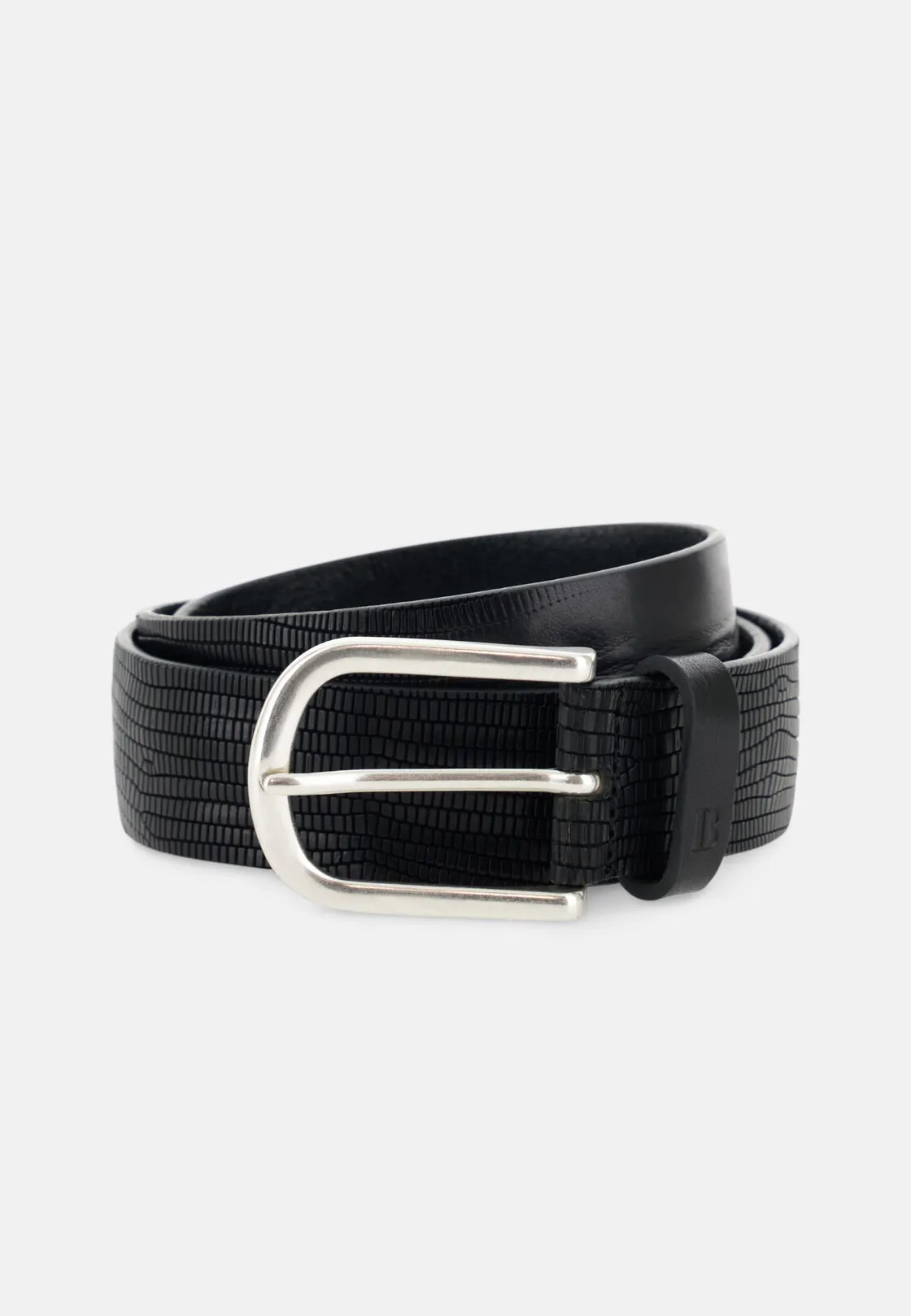 Boggi, Cintura Pelle Stampata, Uomo, Nero, Taglia: 95
