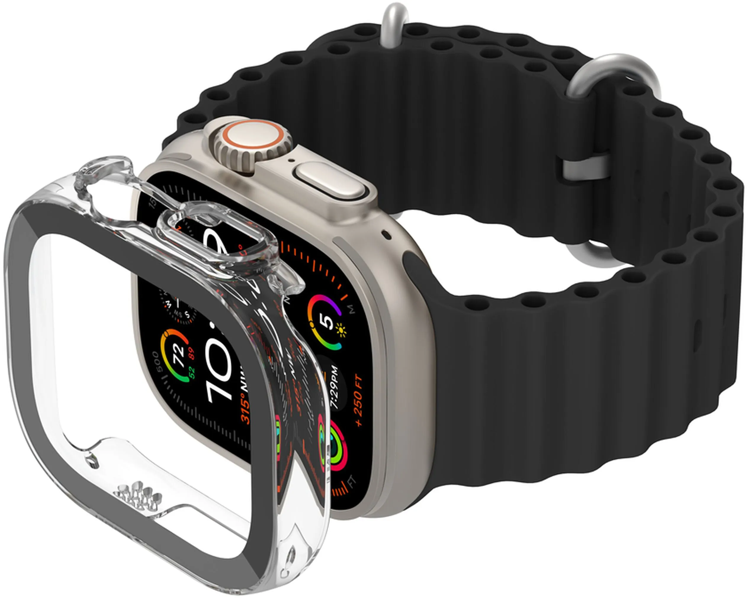 Custodia Belkin ScreenForce TemperedCurve per Apple Watch Ultra Series, Trasparente OWA001zzCL