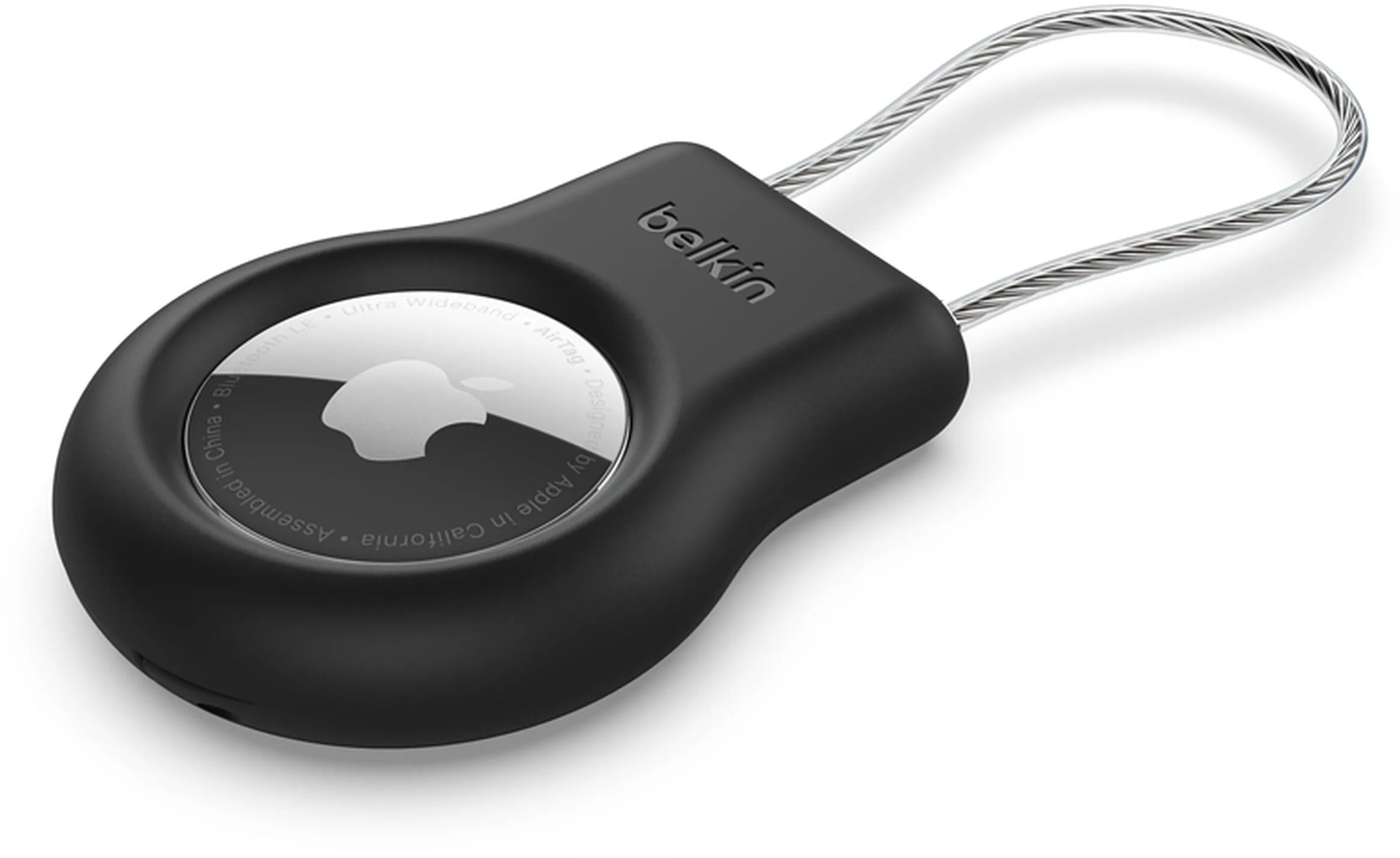 Custodia Belkin Wire Cable per Apple AirTag, Nera MSC009btBK