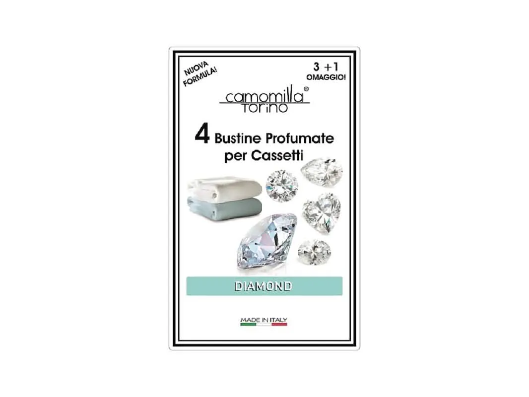 Buste Profumate Camomilla per Armadio - Set di 4 Pezzi Diamond